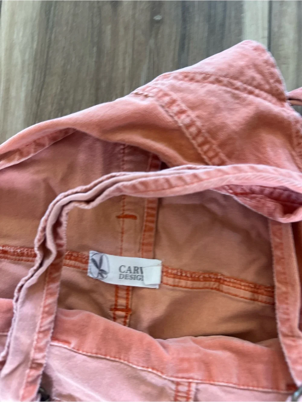 Carve Designs womens Jason Orange Short Overalls size 6